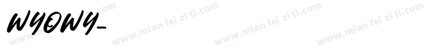 WYOWY字体转换