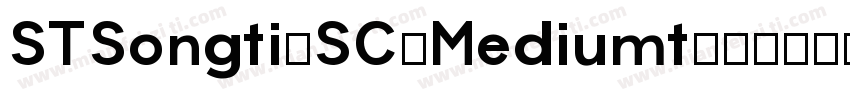 STSongti-SC-Mediumt字体转换