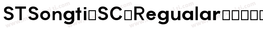 STSongti-SC-Regualar字体转换