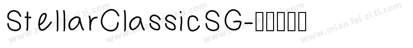 StellarClassicSG字体转换
