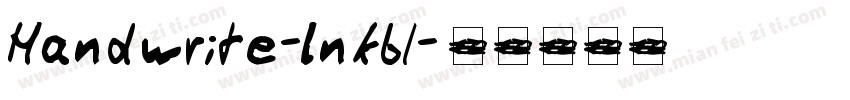 Handwrite-Inkbl字体转换
