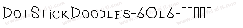 DotStickDoodles-6Ol6字体转换