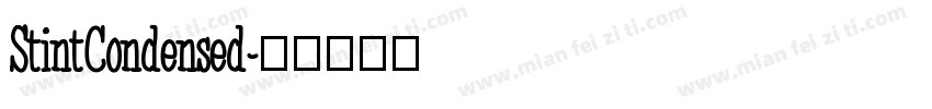 StintCondensed字体转换