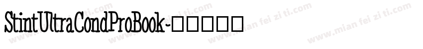 StintUltraCondProBook字体转换