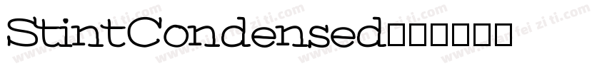 StintCondensed字体转换
