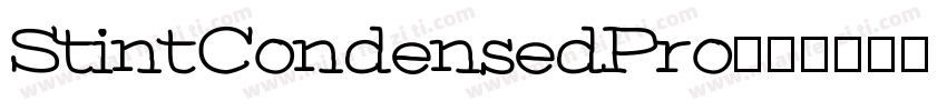 StintCondensedPro字体转换