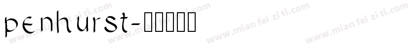 penhurst字体转换