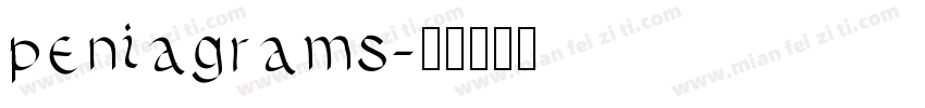 peniagrams字体转换