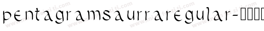 pentagramsaurraregular字体转换