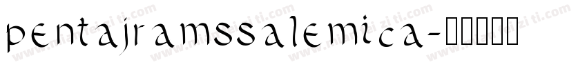 pentajramssalemica字体转换