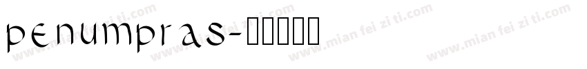 penumpras字体转换