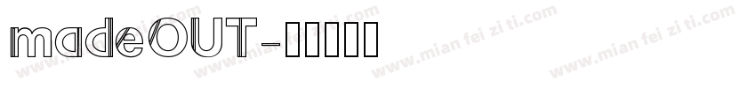madeOUT字体转换