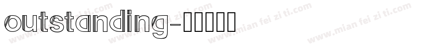 outstanding字体转换