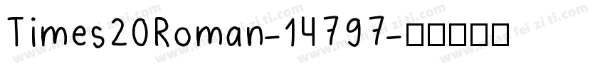 Times20Roman-14797字体转换
