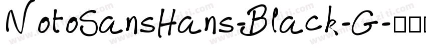 NotoSansHans-Black-G字体转换
