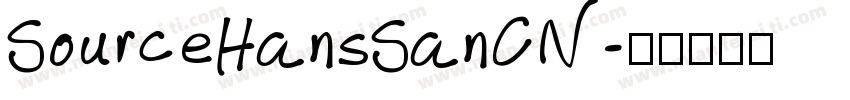 SourceHansSanCN字体转换