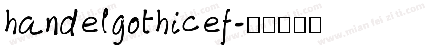 handelgothicef字体转换