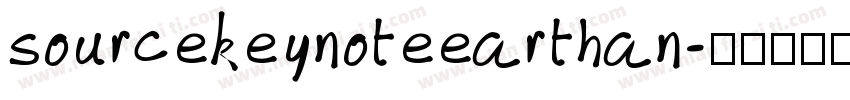sourcekeynoteearthan字体转换