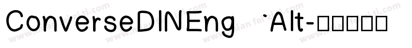 ConverseDINEngAlt字体转换