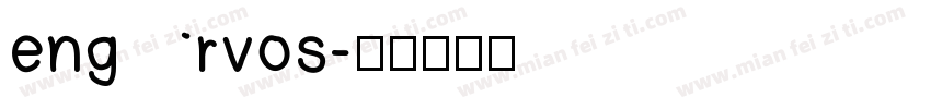 engrvos字体转换