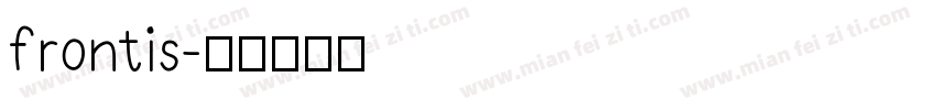 frontis字体转换