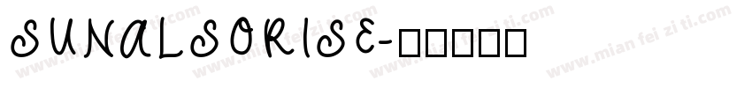 SUNALSORISE字体转换