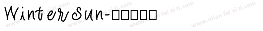 WinterSun字体转换