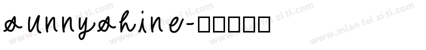 sunnyshine字体转换