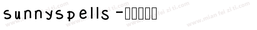 SunnySpells字体转换