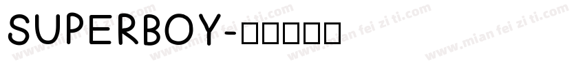 SUPERBOY字体转换