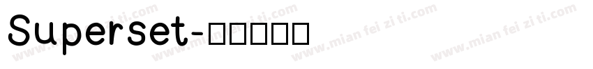 Superset字体转换