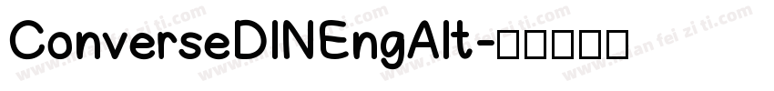 ConverseDINEngAlt字体转换