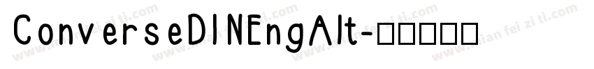 ConverseDINEngAlt字体转换