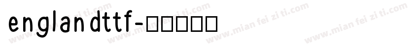 englandttf字体转换