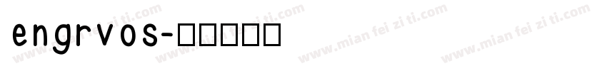 engrvos字体转换