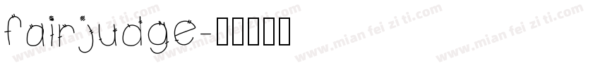 fairjudge字体转换
