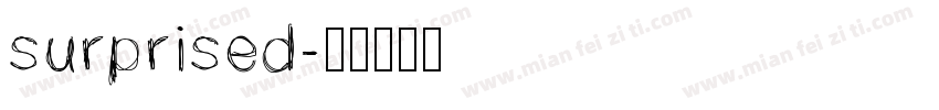 surprised字体转换