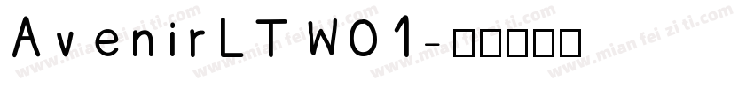 AvenirLTW01字体转换