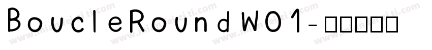 BoucleRoundW01字体转换
