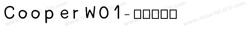 CooperW01字体转换