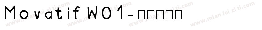 MovatifW01字体转换