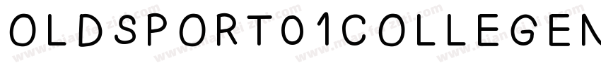 OLDSPORT01COLLEGENCV字体转换
