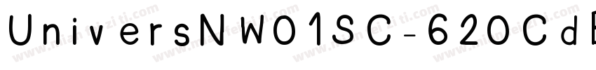 UniversNW01SC-620CdB字体转换