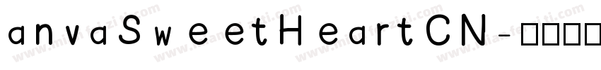 anvaSweetHeartCN字体转换