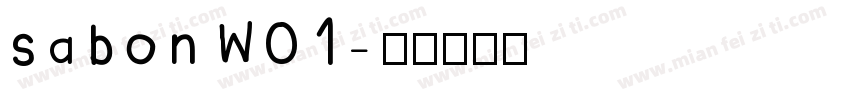 sabonW01字体转换