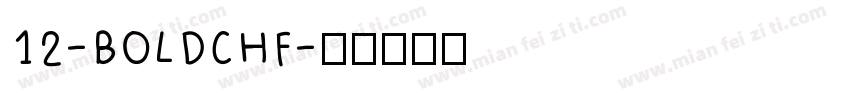 12-BOLDCHF字体转换