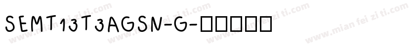 SEMT13T3AGSN-G字体转换