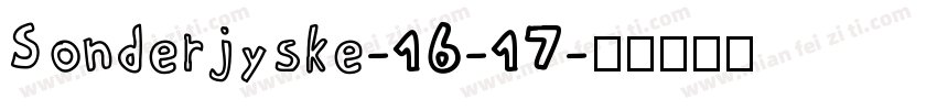Sonderjyske-16-17字体转换