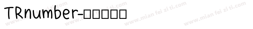 TRnumber字体转换
