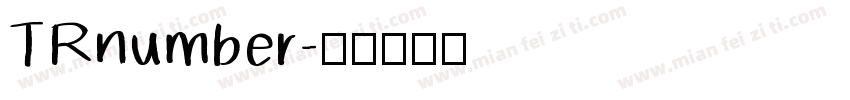 TRnumber字体转换